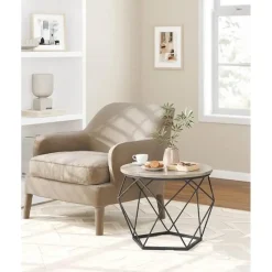 Parya Home salontafel set van 2 salontafels bruin-zwart Outlet