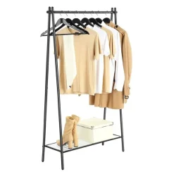 Parya Home Stalen kledingrek met kledingstang - zwart Best