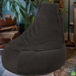 Parya Stoel Zitzak Ribstof - Zitzakfauteuil - Oranje - 320 liter