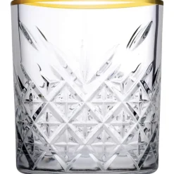 Pasabahce Tumbler met gouden rand Timeless 35.5 cl - Transparant Goud 4 stuk(s) Discount