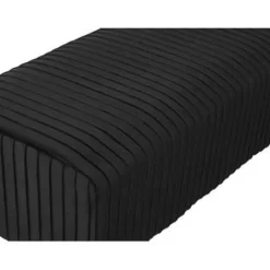 Beliani PATERSON - Hocker - Zwart - Fluweel