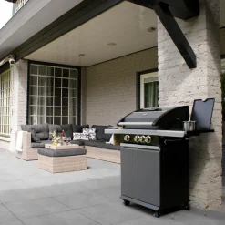 Patton Patio Pro Chef gasbarbecue 3+1 frozen grey Sale