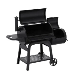 Patton Smoker Houtskoolbarbecue Oklahoma - Zwart Outlet