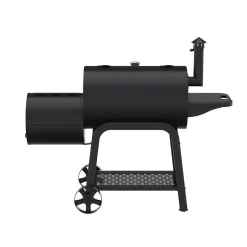 Patton Smoker Houtskoolbarbecue Oklahoma - Zwart Outlet