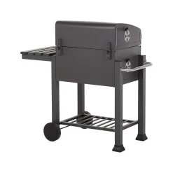 Beliani PAVLOF - Houtskoolgrill - Grijs - Staal Discount