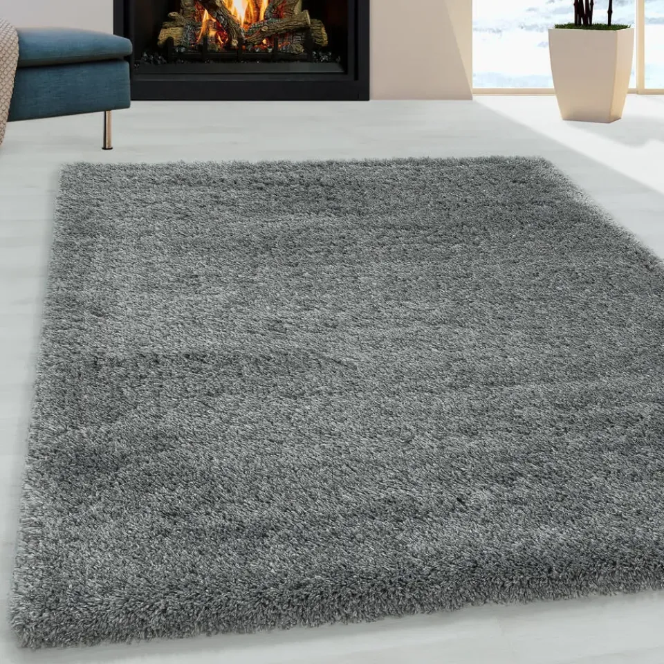 Muratap Pearl Soft Hoogpolig Vloerkleed Lichtgrijs - 140x200 CM Discount