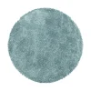 Muratap Pearl Soft Rond Hoogpolig Vloerkleed Blauw - 120 CM ROND Hot