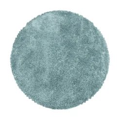 Muratap Pearl Soft Rond Hoogpolig Vloerkleed Blauw - 120 CM ROND Hot