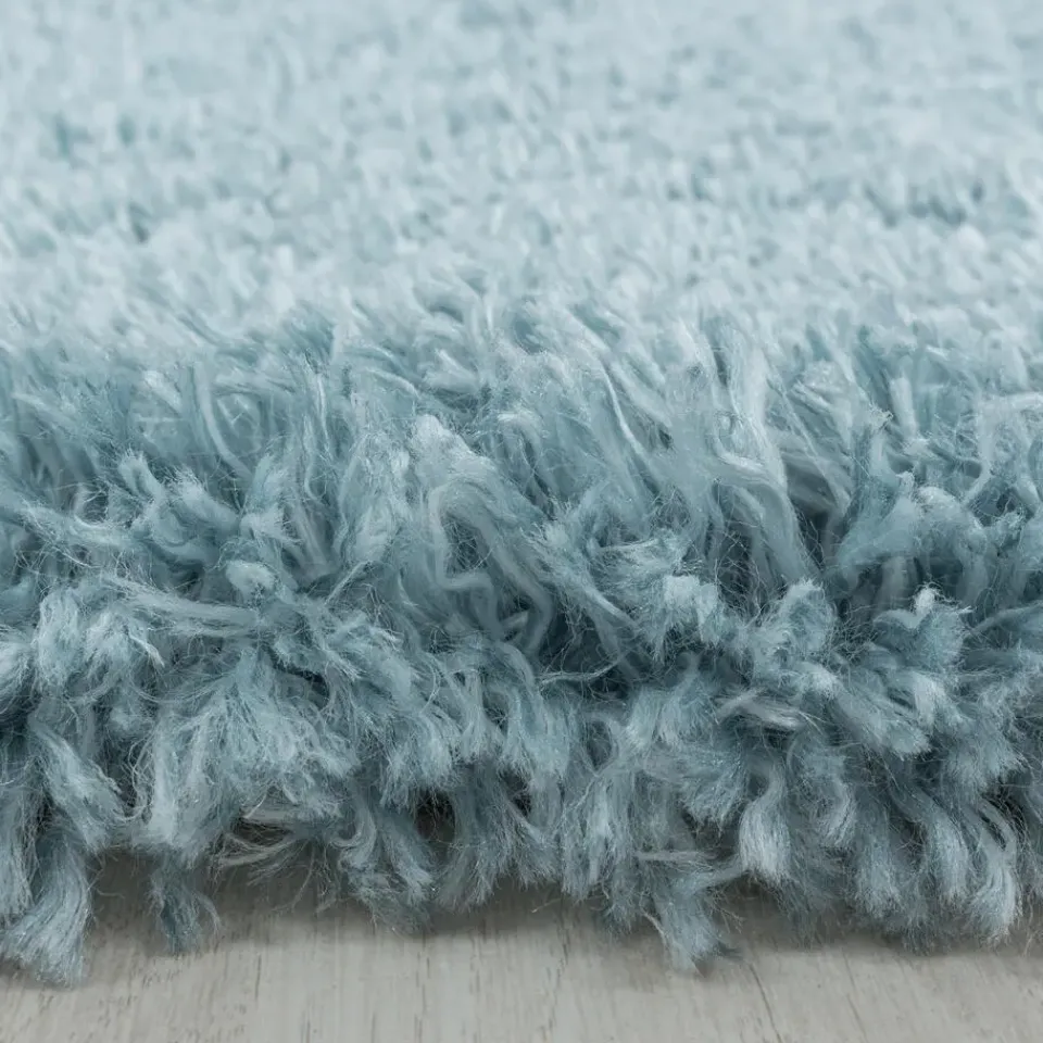 Muratap Pearl Soft Rond Hoogpolig Vloerkleed Blauw - 120 CM ROND Hot