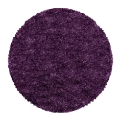 Muratap Pearl Soft Rond Hoogpolig Vloerkleed Paars / Lila - 120 CM ROND