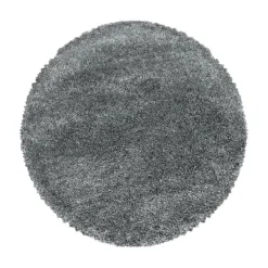 Muratap Pearl Soft Rond Hoogpolig Vloerkleed Lichtgrijs - 200 CM ROND Discount