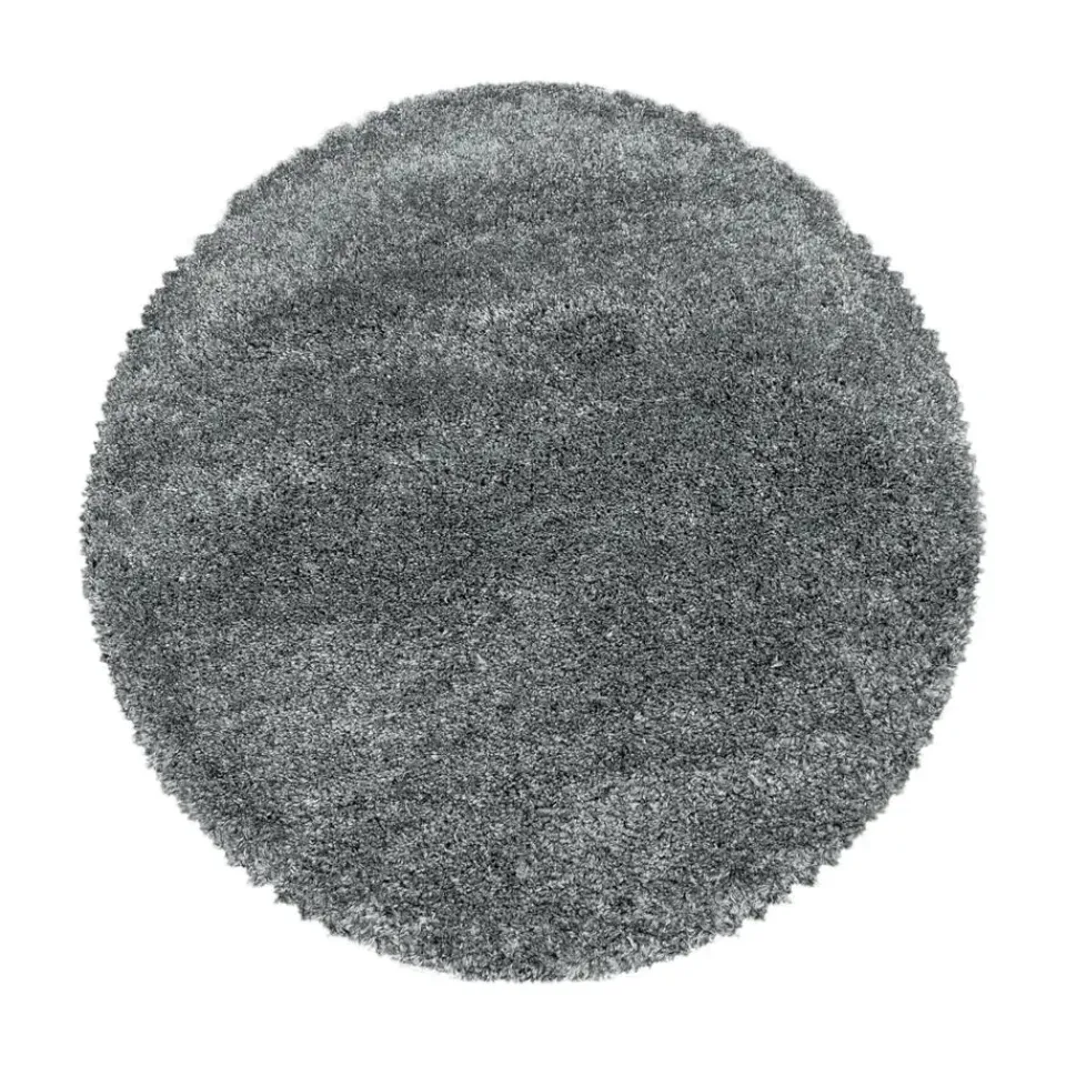 Muratap Pearl Soft Rond Hoogpolig Vloerkleed Lichtgrijs - 200 CM ROND Discount