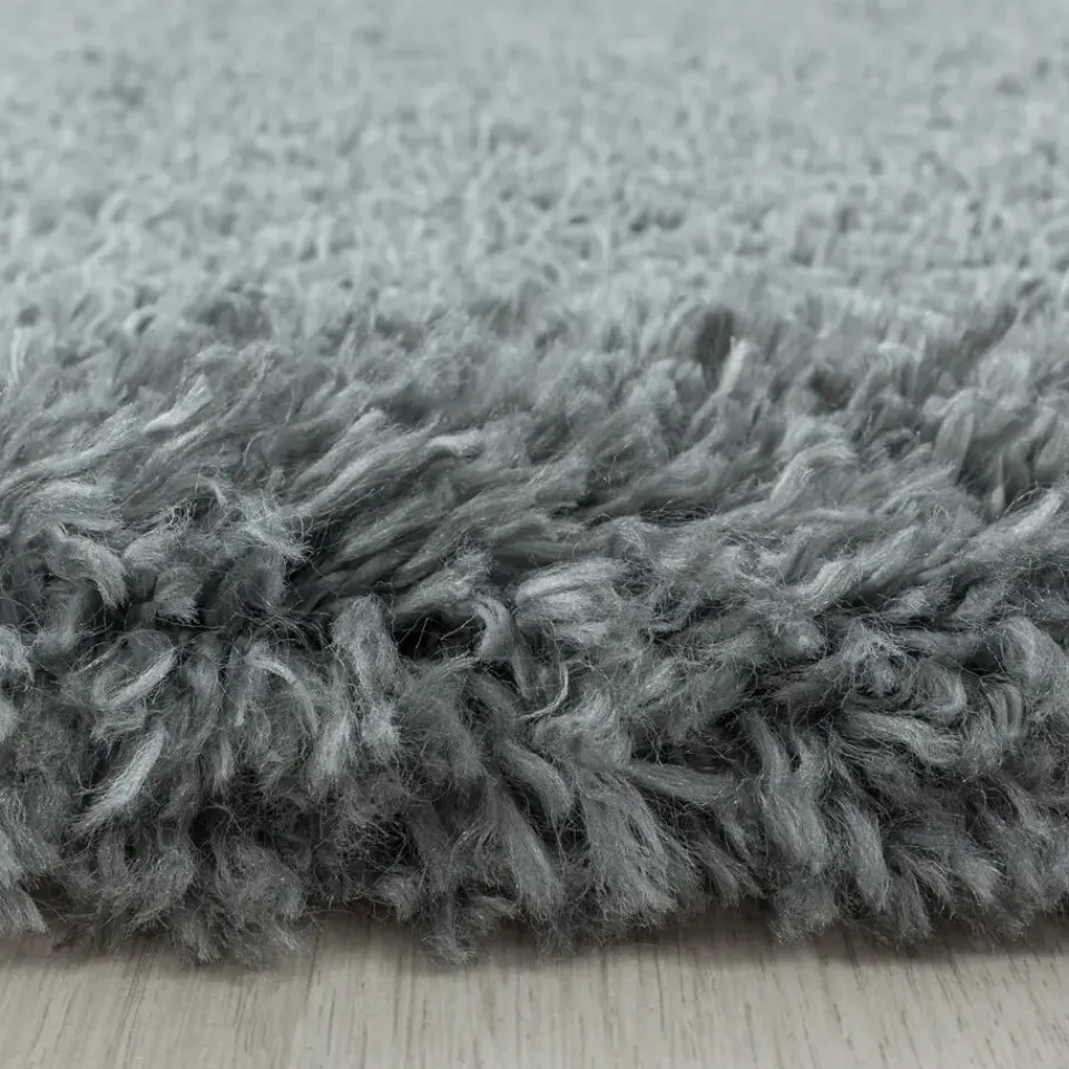 Muratap Pearl Soft Rond Hoogpolig Vloerkleed Lichtgrijs - 200 CM ROND Discount