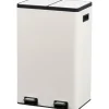 Leen Bakker Pedaalemmer Duo beige metaal - 60L Outlet