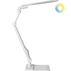 Leen Bakker PEGASI - Bureaulamp LED - Wit - Synthetisch materiaal Best