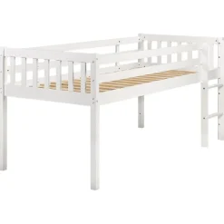 Beliani PEIPIN - Kinderbed - Wit - 90 x 200 cm - Hout Clearance