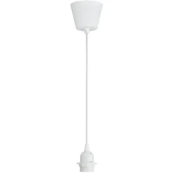 Leen Bakker Pendel Basic E27 - wit - 100 cm Outlet