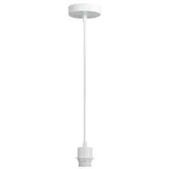 Leen Bakker Pendel hanglamp wit met schroefdraad voor kap - E27 - 100 cm Best