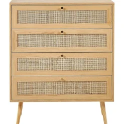 Beliani PEROTE - Commode - Lichte houtkleur - Rotan Outlet