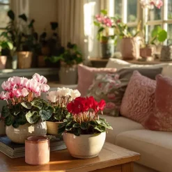 Plant in a Box Perzisch cyclaam - Set van 6 - Cyclamen persicum - Hoogte 10-20cm - ⌀9cm Hot