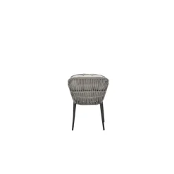 Garden Impressions Pescara dining fauteuil - carbon black - rope taupe - desert sand Hot