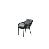 Garden Impressions Pescara dining fauteuil - carbon black -rope black - mystic grey Best