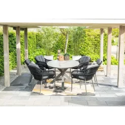 Garden Impressions Pescara dining fauteuil - carbon black -rope black - mystic grey Best