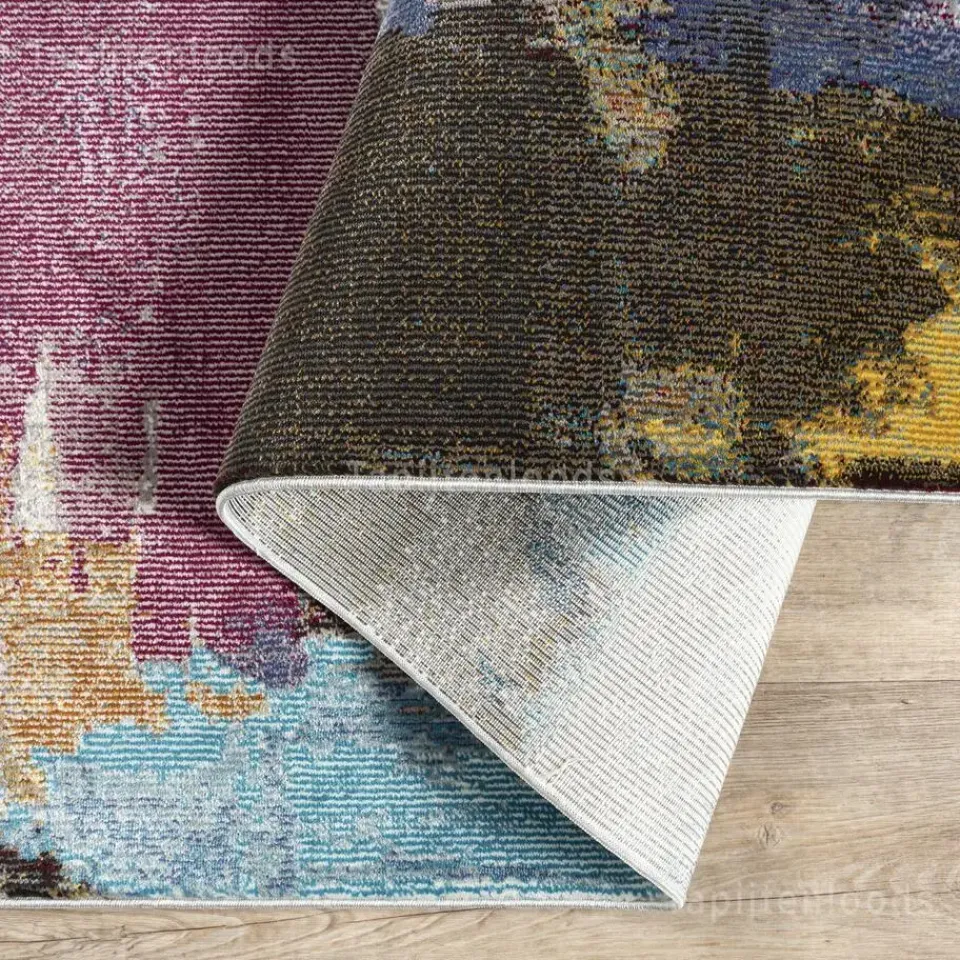 Muratap Picasso Artisan Vintage Rond Vloerkleed Multi Laagpolig - 160 CM ROND Outlet