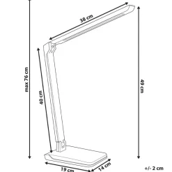 Leen Bakker PICTOR - Bureaulamp LED - Wit - Synthetisch materiaal New