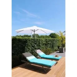 PimXL Luxe 8-ribs Parasol - Ø300cm - Wit Online