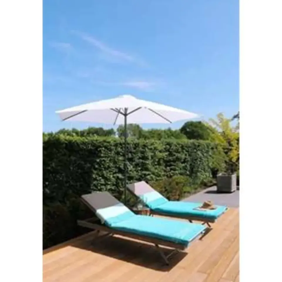 PimXL Luxe 8-ribs Parasol - Ø300cm - Wit Online