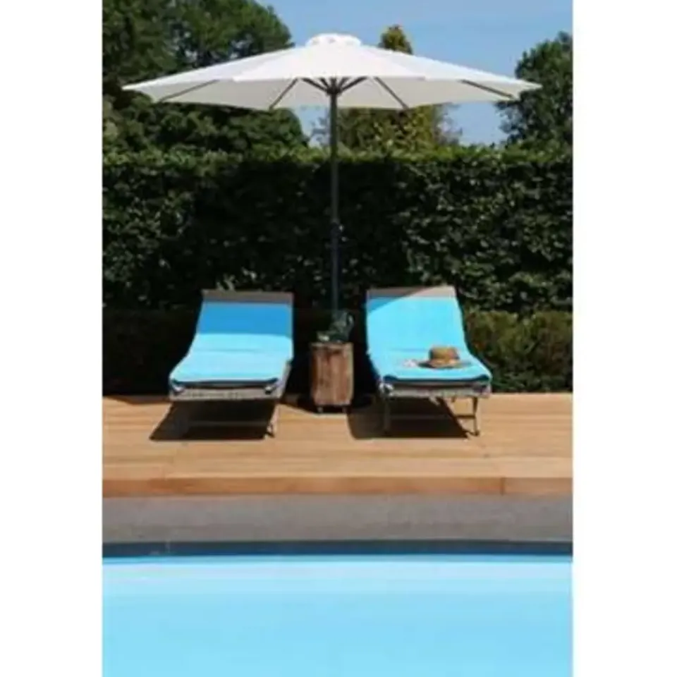 PimXL Luxe 8-ribs Parasol - Ø300cm - Wit Online