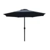 PimXL Luxe 8-ribs Parasol - Ø300CM - Antraciet Hot