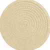 Leen Bakker Placemat Emory - taupe - Ø38 cm (1 stuk) Clearance