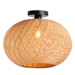 Leen Bakker Plafondlamp Joya - naturel - Ø40x31 cm New