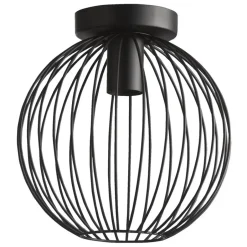 Leen Bakker Plafondlamp Xavier - zwart - 25,5xØ25 cm Online
