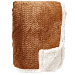 Sierkussen.nl Plaid Bobby - Tobacco Brown - 150x200 cm Online