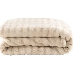 Leen Bakker Plaid Brylin - beige - 130x170 cm Hot