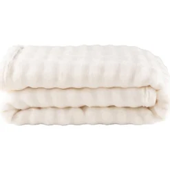 Leen Bakker Plaid Brylin - off-white - 130x170 cm Clearance