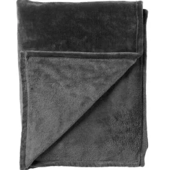 Sierkussen.nl Plaid Charlie - Charcoal Gray - 200x220 cm Outlet
