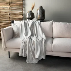 Sierkussen.nl Plaid Charlie - Pumice Stone - 200x220 cm Sale