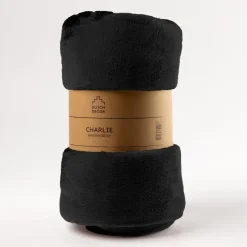 Sierkussen.nl Plaid Charlie - Raven - 200x220 cm