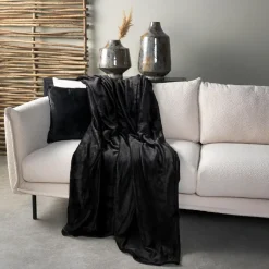 Sierkussen.nl Plaid Charlie - Raven - 200x220 cm