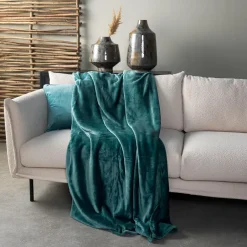 Sierkussen.nl Plaid Charlie - Sagebrush Green - 200x220 cm New