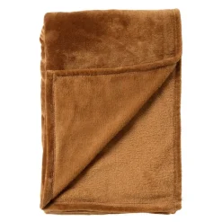 Sierkussen.nl Plaid Charlie - Tobacco Brown - 200x220 cm Outlet