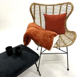 Sierkussen.nl Plaid Cody - Potters Clay - 150x200 cm New