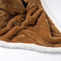 Sierkussen.nl Plaid Cody - Tobacco Brown - 150x200 cm Discount