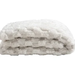 Leen Bakker Plaid Dente - off-white - 130x170 cm Clearance