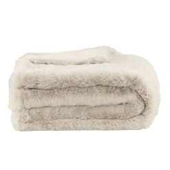 Leen Bakker Plaid Donnie - zand - 130x160 cm New