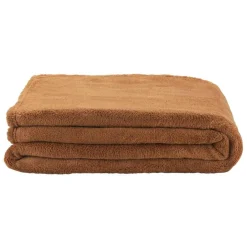 Leen Bakker Plaid Duuk - caramel - 130x160 cm New